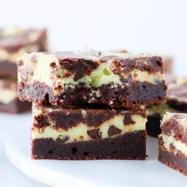 Mint Cream Cheese Brownies cover