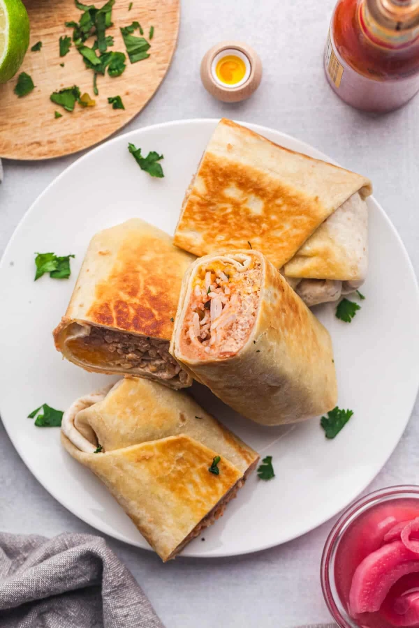 Cheesy Bean and Rice Burrito cover