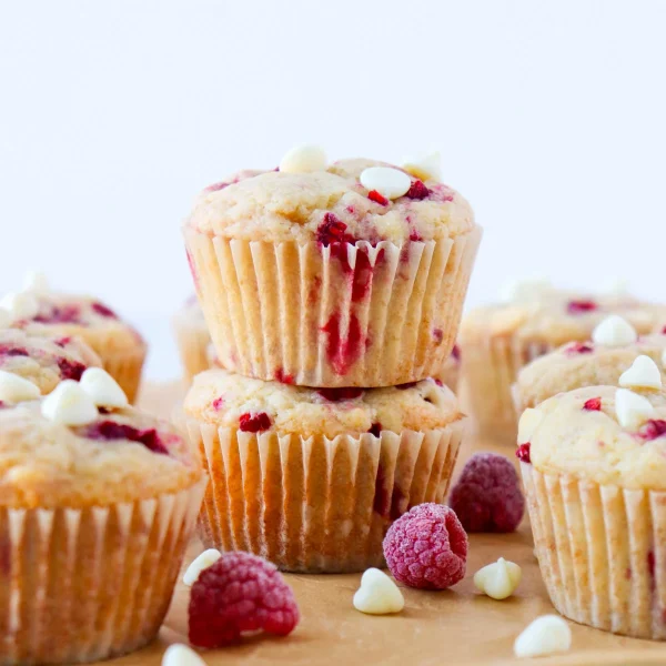 Raspberry White Chocolate Muffins cover