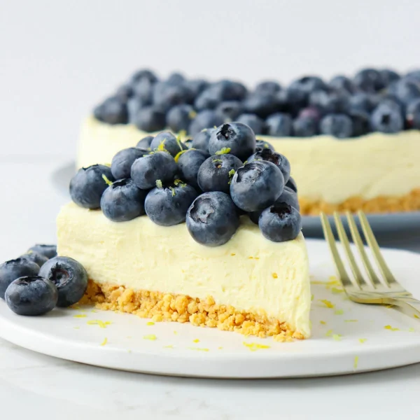 No-Bake Blueberry Lemon Cheesecake cover