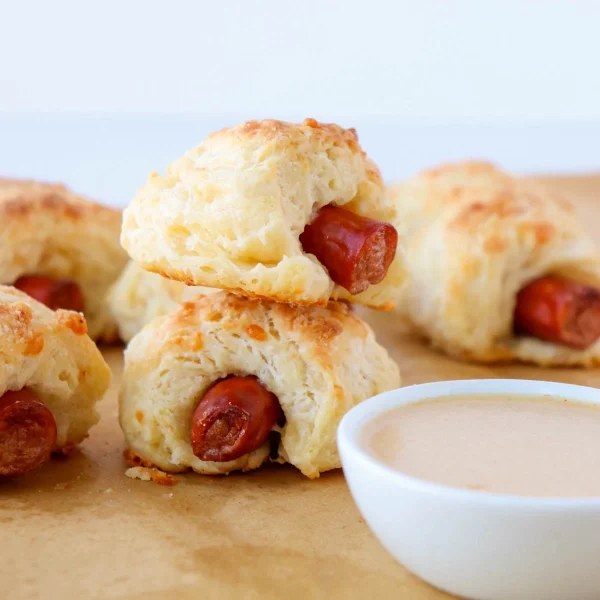 Pepperoni Biscuit Rolls with Honey Mustard Sauce cover