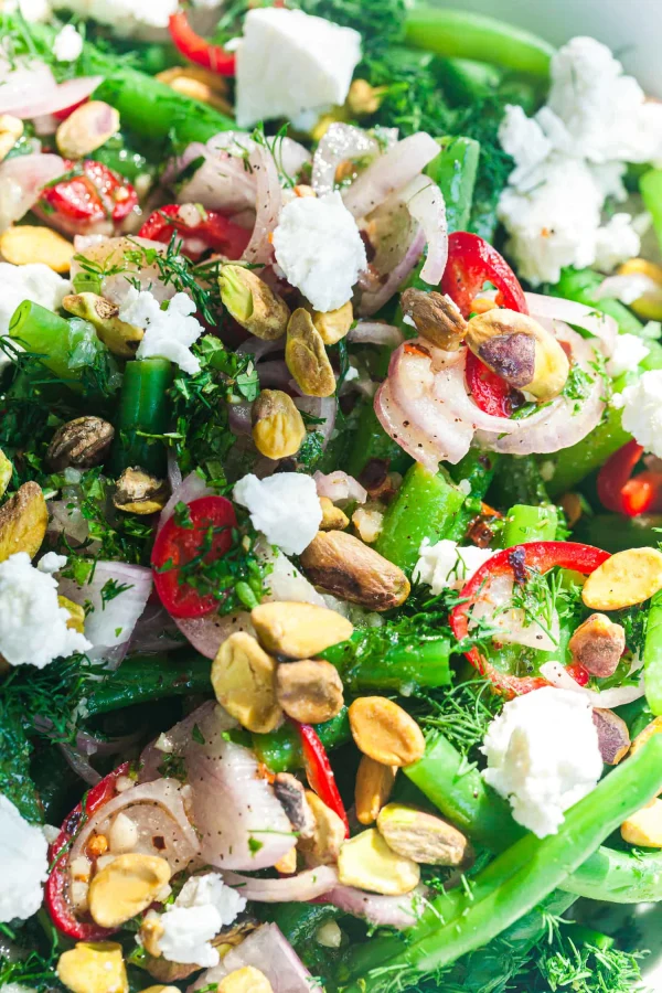 Green Bean Salad with Fresno Chili, Herbs & Goat Cheese cover