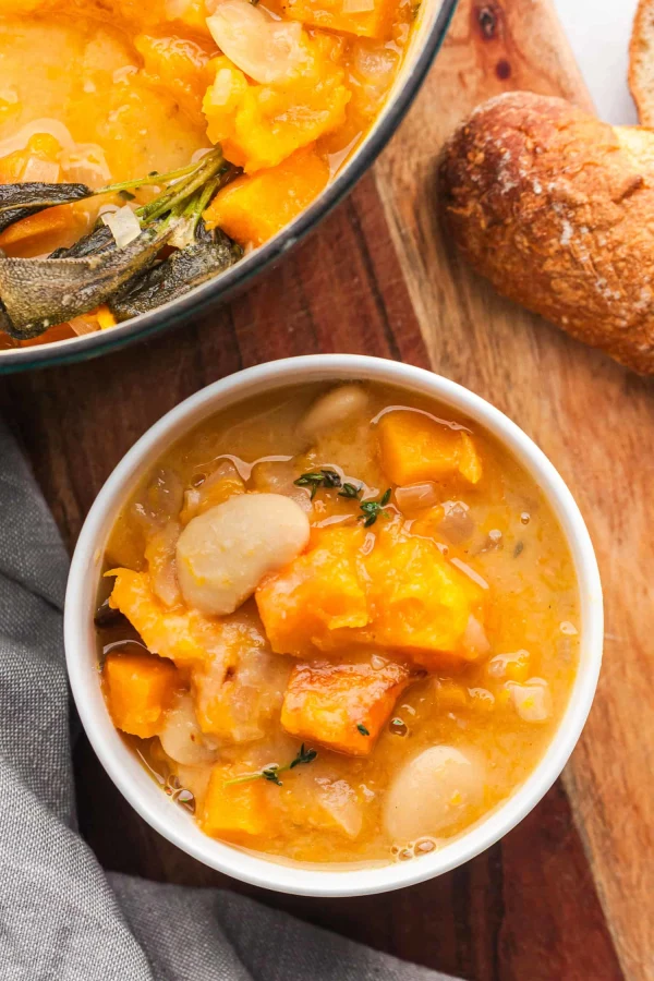 Cozy Fall Stew with Butter Beans and Butternut Squash cover