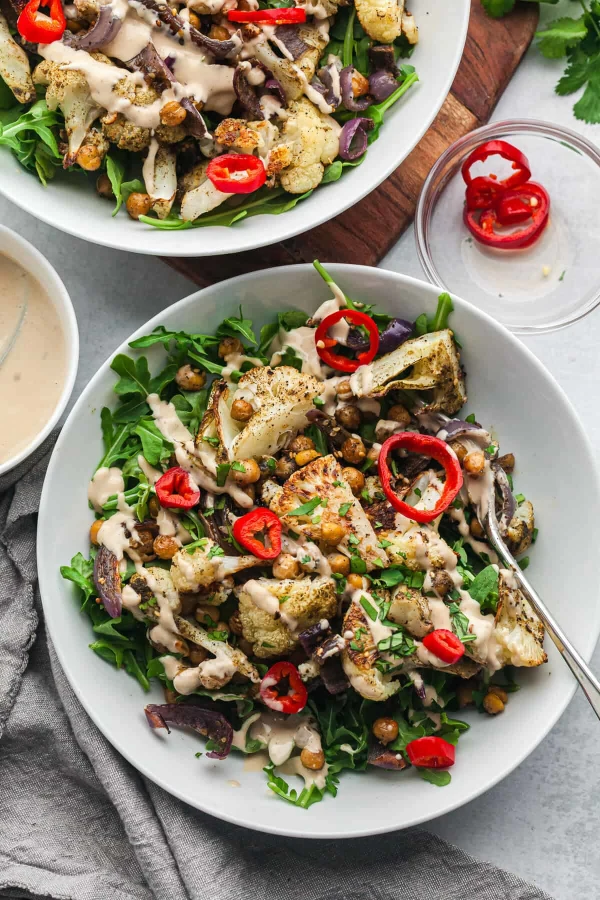 Roasted Cauliflower and Chickpea Salad cover