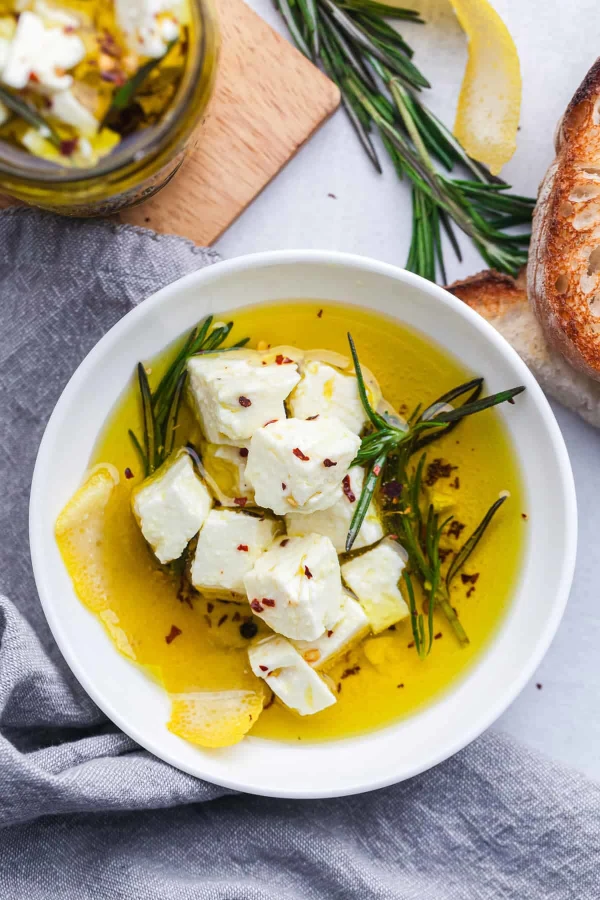 Marinated Feta With Oil, Lemon, and Rosemary cover