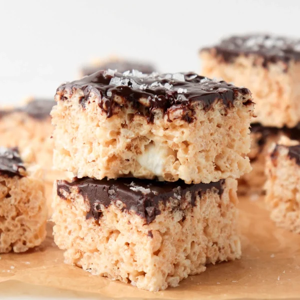 Salted Chocolate Rice Krispie Treats cover