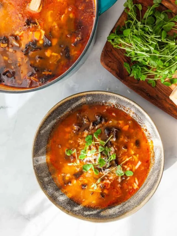 Lentil and Mushroom Soup cover