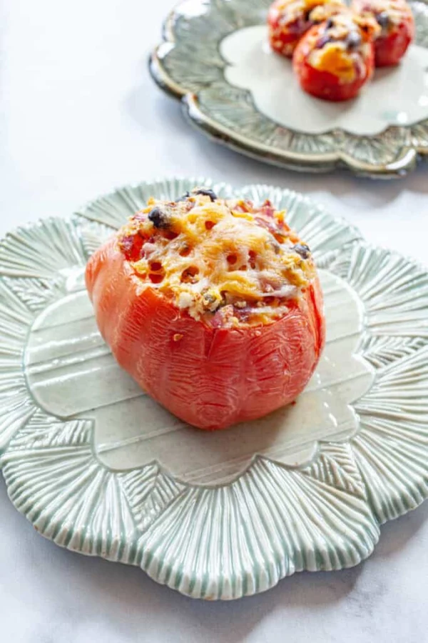 Southwestern Black Bean Stuffed Tomatoes cover