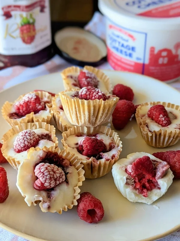Frozen Raspberry Cottage Cheese Bites cover