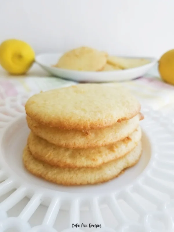 Tasty Lemon Cake Mix Cookies cover
