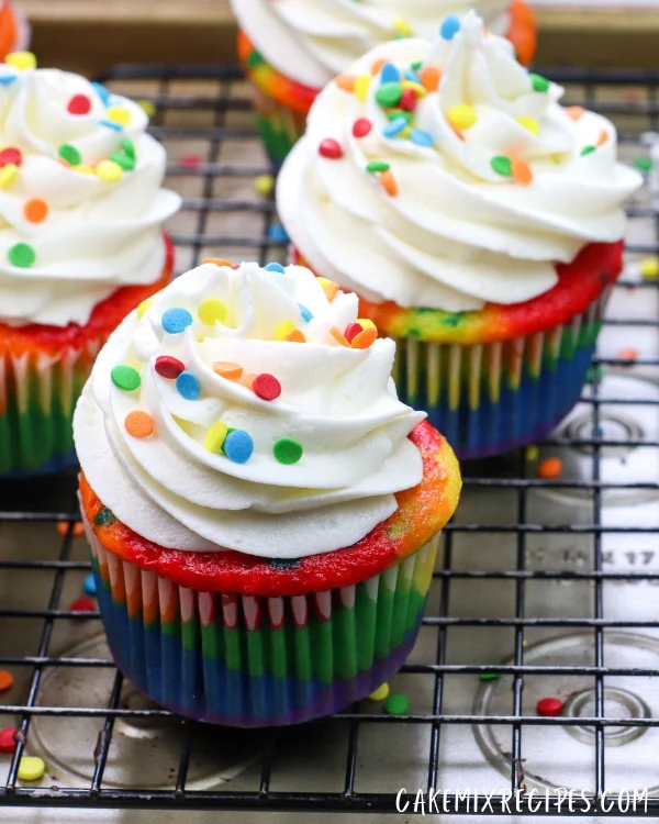 Rainbow Colorful Cupcakes cover