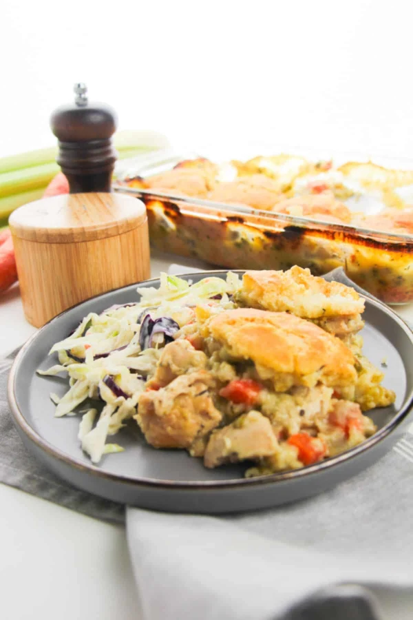 Easy Chicken Pot Pie Casserole cover