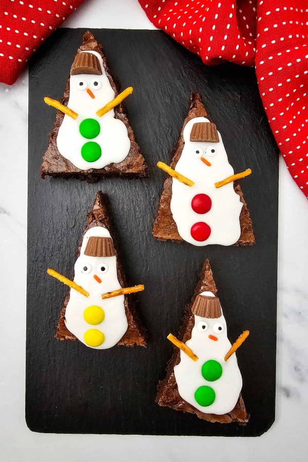 Snowman Brownies cover
