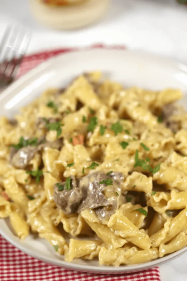 Philly Cheesesteak Pasta cover