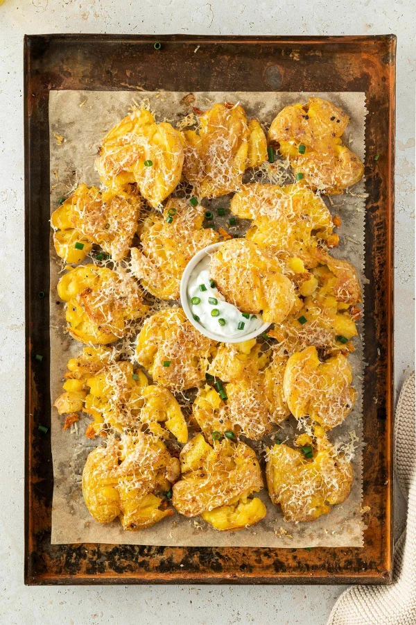 Oven-Baked Smashed Potatoes cover