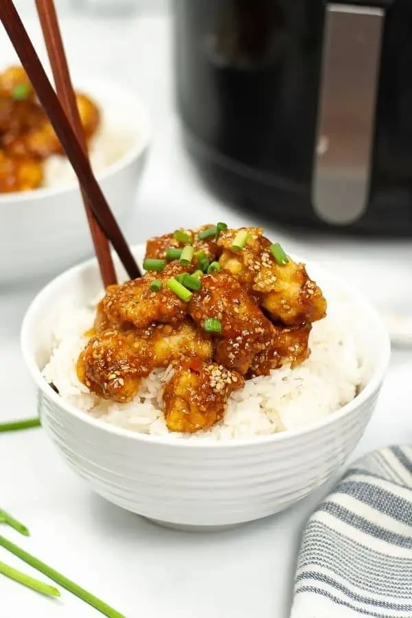 Air Fryer Sesame Chicken cover