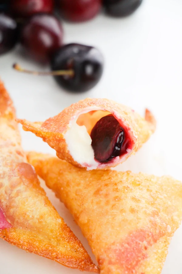 Cherry Cheesecake Dessert Wontons cover