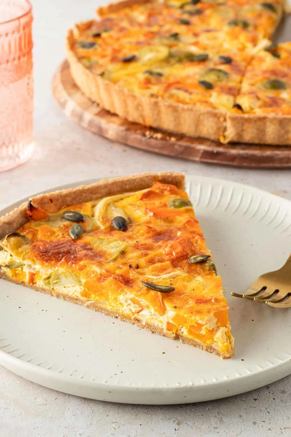 Quiche with Pumpkin and Brussels Sprouts cover