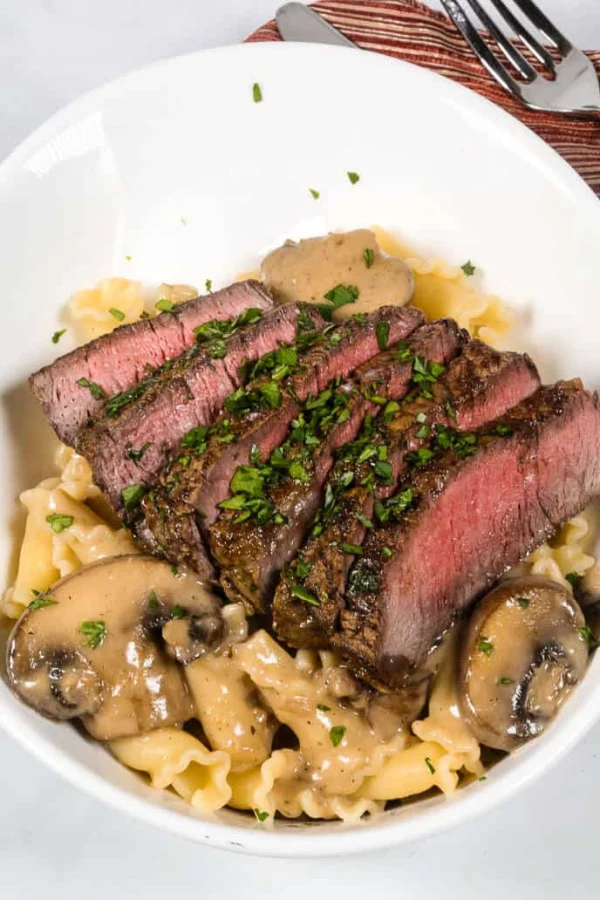 Filet Mignon in Sherry Mushroom Cream Sauce cover