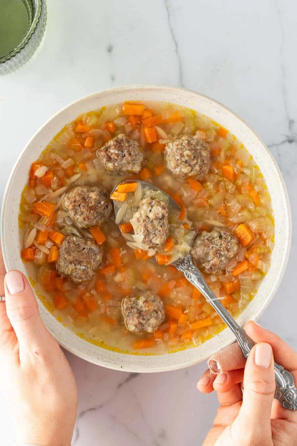 Vegetable Soup with Meatballs cover