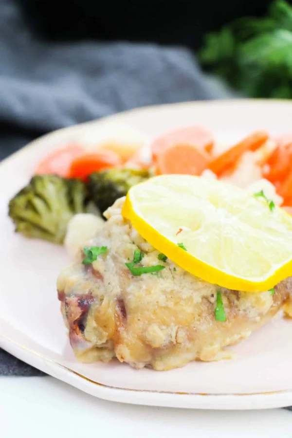 Creamy Lemon Pepper Chicken Thighs cover