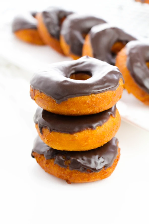 Chocolate Glazed Biscuit Donuts cover