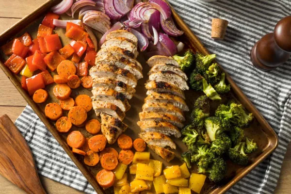 Balsamic Chicken and Vegetable Sheet Pan cover