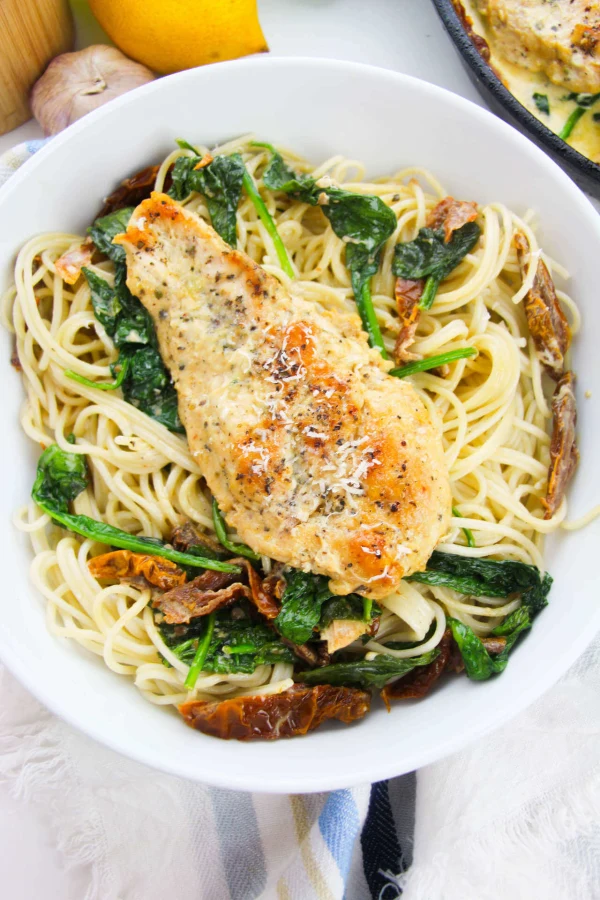 Creamy Tuscan Chicken Pasta cover