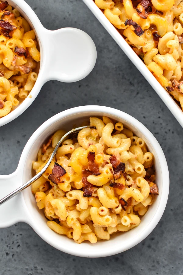 Kimchi Bacon Greek Yogurt Mac and Cheese cover