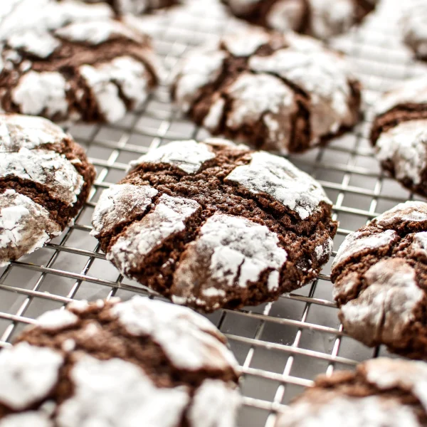 Classic Chewy Chocolate Crinkle Cookies cover