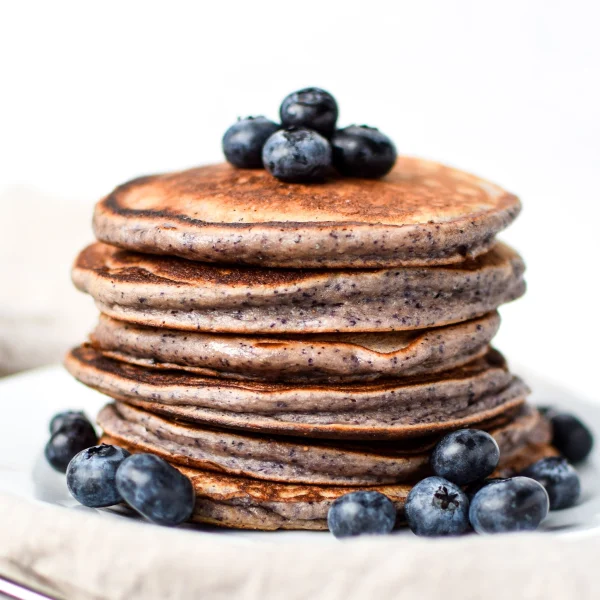 Lemon Poppy Seed Blueberry Protein Pancakes cover