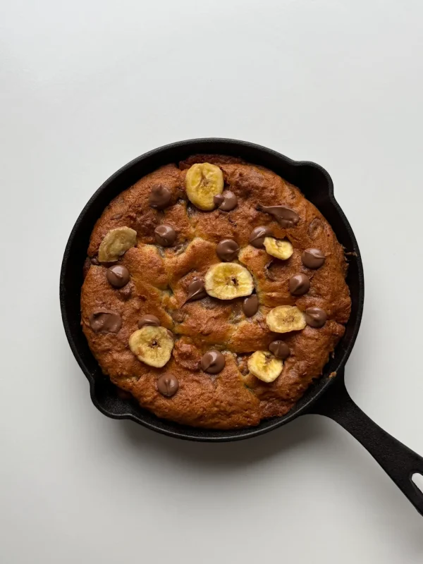 Nutella Stuffed Banana Bread Cookie Pie cover