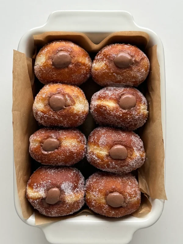 Homemade Bomboloni with Chocolate Cream cover