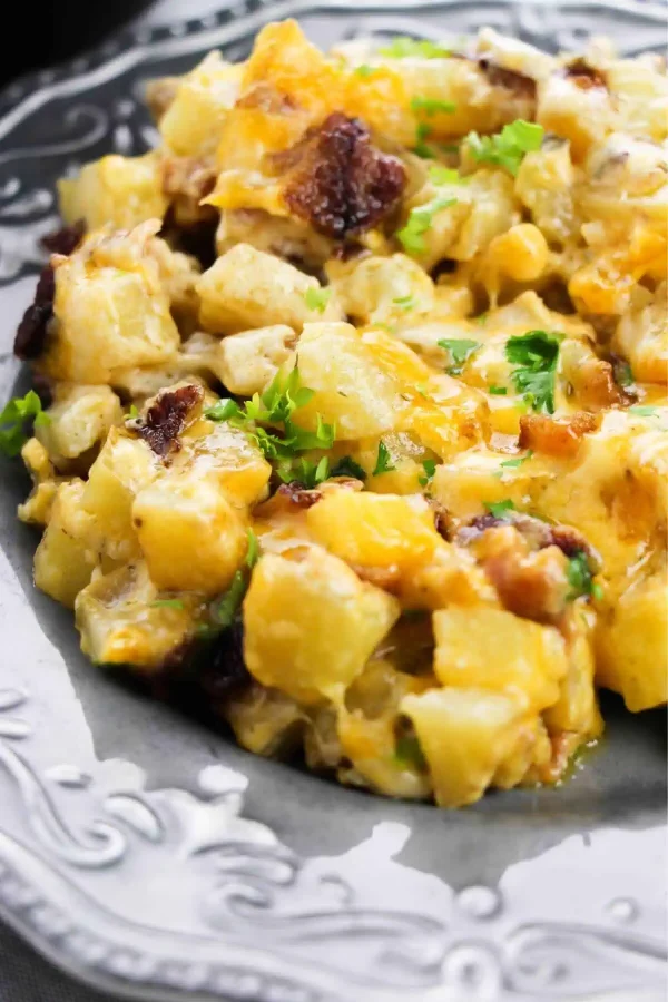Cast Iron Skillet Breakfast Potatoes and Cheese cover