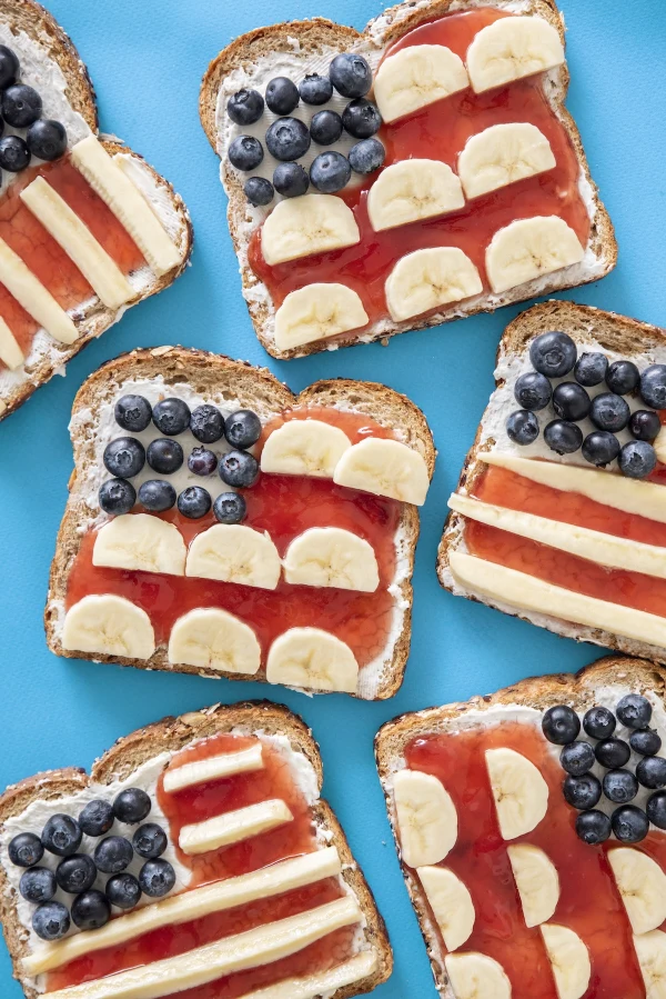 American Flag Toast cover