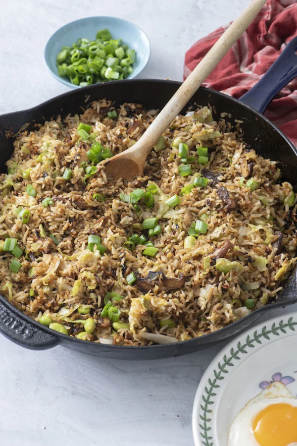 Crispy Rice with Shiitakes and Cabbage cover