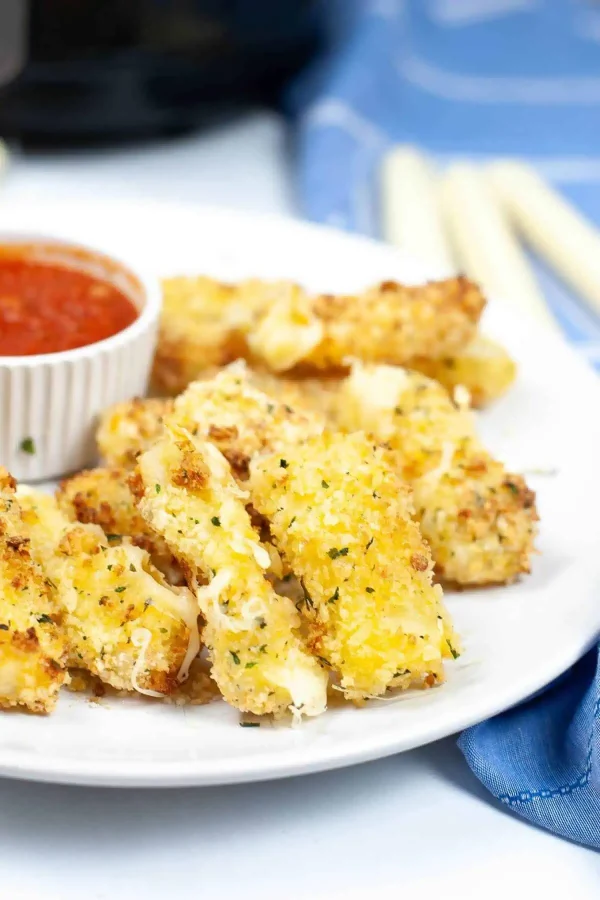 Homemade Air Fryer Mozzarella Sticks cover