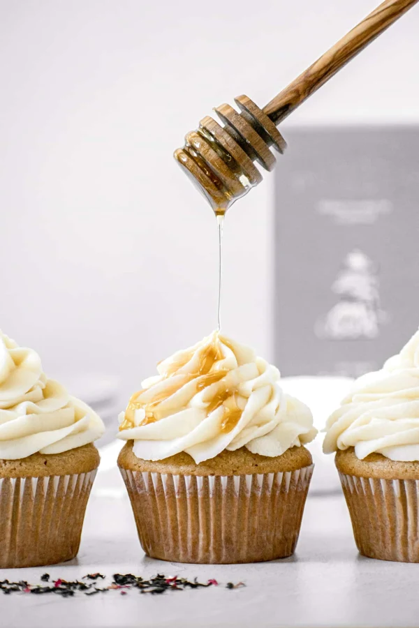 Earl Grey Cupcakes with Honey Mascarpone Buttercream cover
