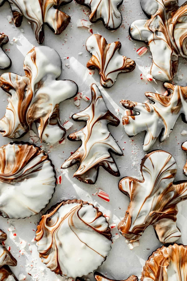Chocolate Peppermint Bark Sugar Cookies cover