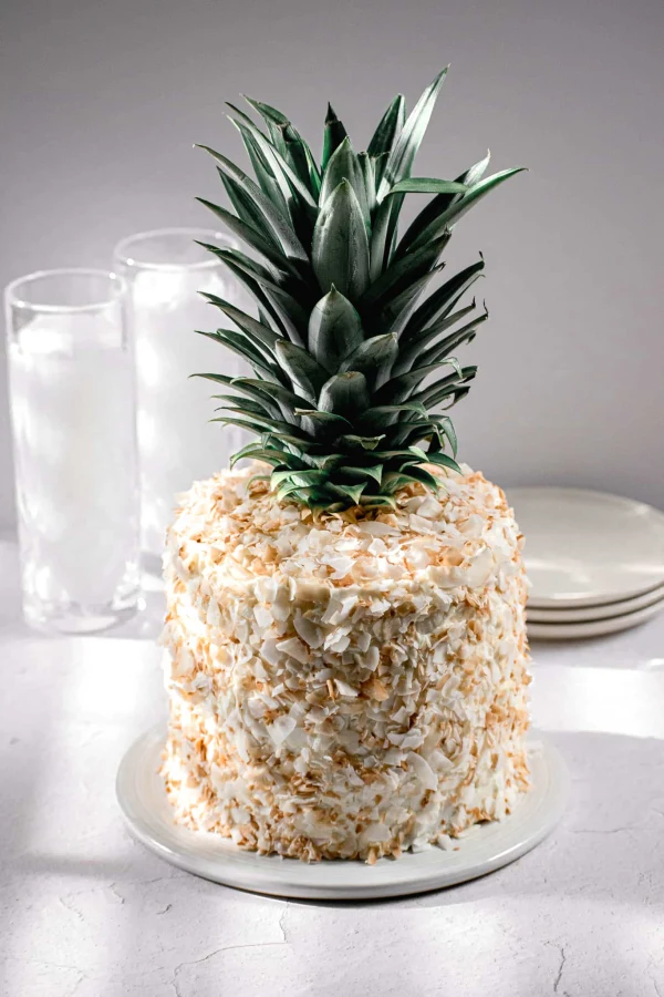 Piña Colada Cake with Coconut Swiss Meringue Buttercream cover