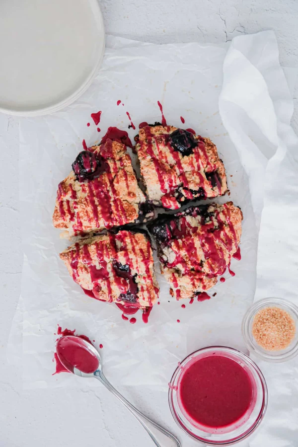Cherry Scones with Cherry Vanilla Glaze cover