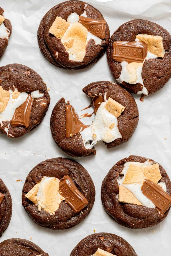 Double Chocolate S'mores Cookies cover