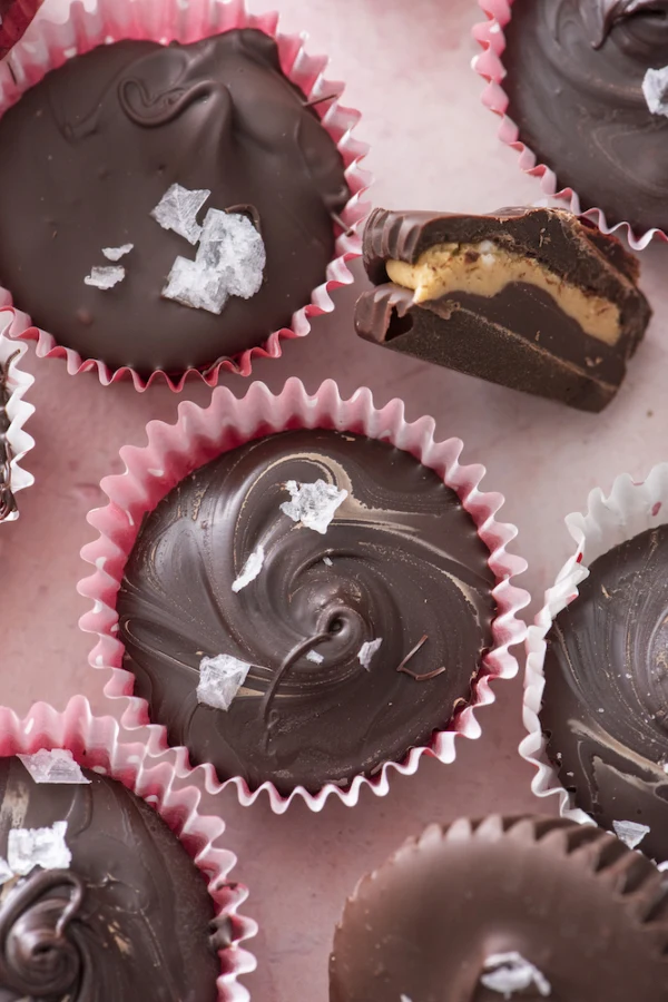 Chocolate Peanut Butter Cups with Sea Salt cover