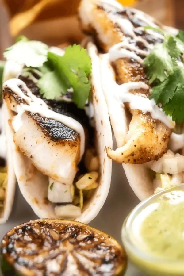 Orange Lime Halibut Fish Tacos cover