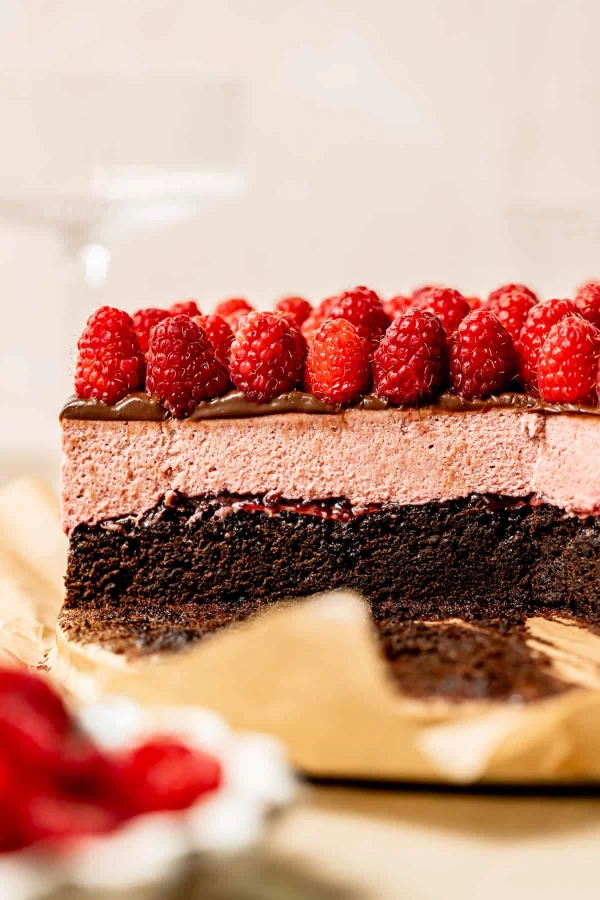 Chocolate Raspberry Mousse Cake cover