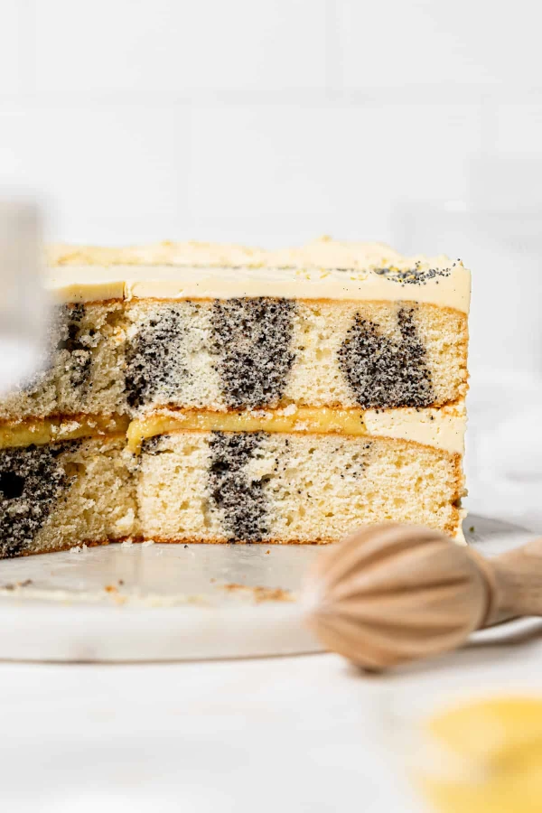 Poppy Seed Swirled Lemon Curd Cake cover