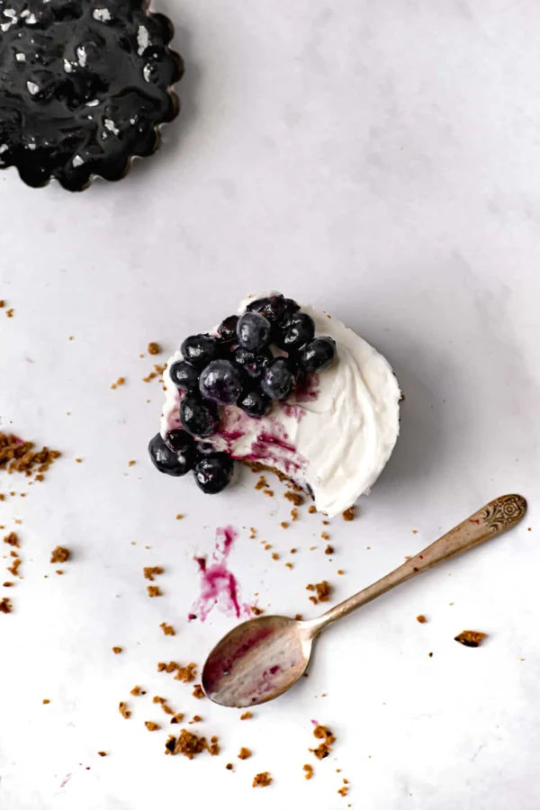 Mini Blueberry Cream Cheese Chantilly Tarts cover