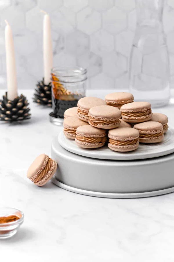 Spiced Macarons with Gingerbread German Buttercream cover