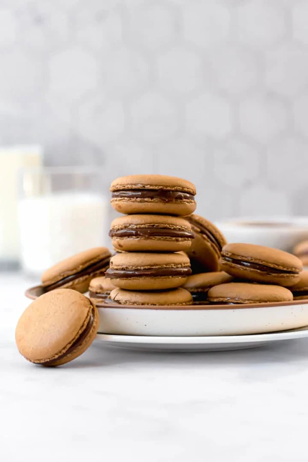 Espresso Macarons with Chocolate Caramel Ganache cover