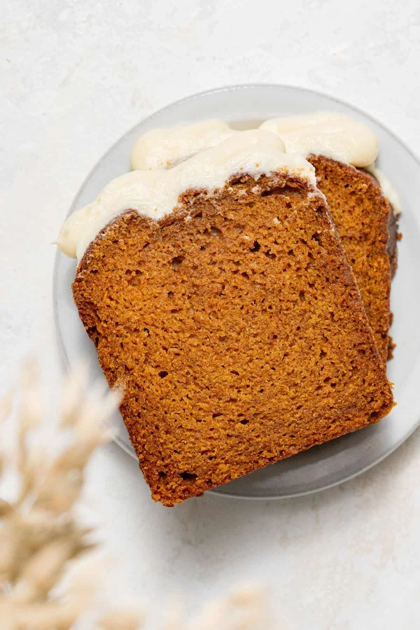 Pumpkin Bread with Cream Cheese Frosting cover